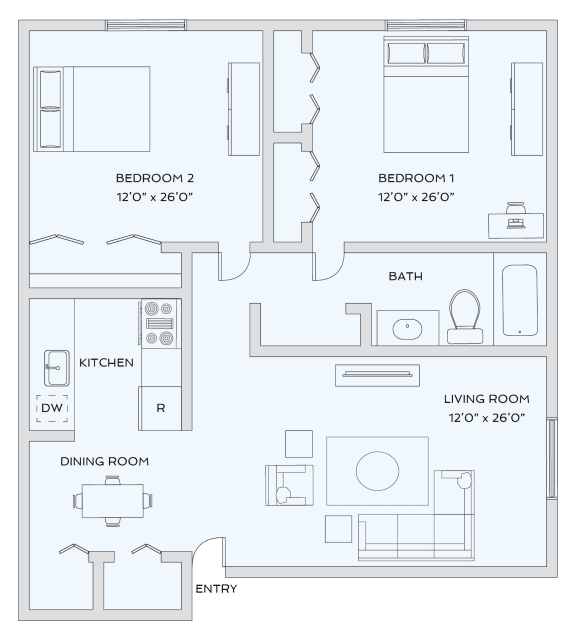 Floor Plans of Town and Country Wixom in Wixom, MI